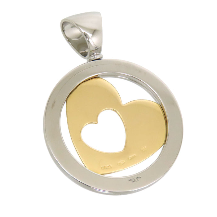 BVLGARI 
Ciondolo Tondo Doppio Cuore