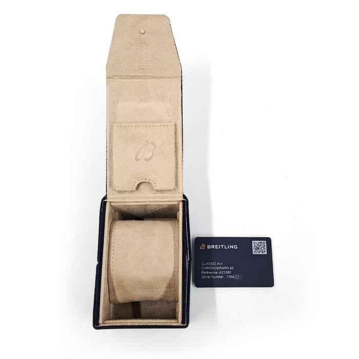 BREITLING  
Classic Avi Chronograph 42  
With box and certificate