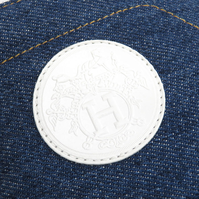 HERMES  
H Ash Logo Bookplate  
Climb Denim High-Cut Sneakers