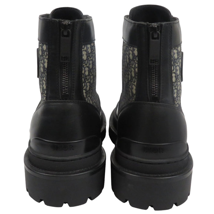 Dior 
Explorer ロゴ キャンバス レザー レースアップ 
オブリーク エクスプローラー ショートブーツ Dior -Authentic Pre-owned ブーツ by TS Trading Co., Ltd.