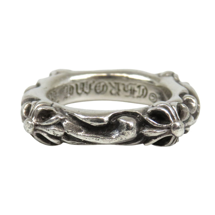 CHROME HEARTS 
Bague en argent Croix CH 
Bague à bande SBT
