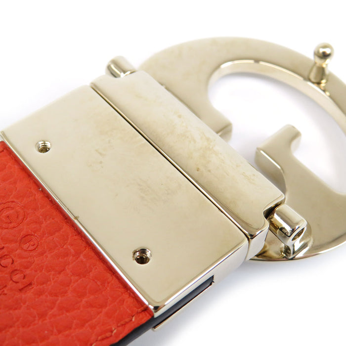 GUCCI  
Leather Gold-colored Metal  
GG Buckle Reversible Belt