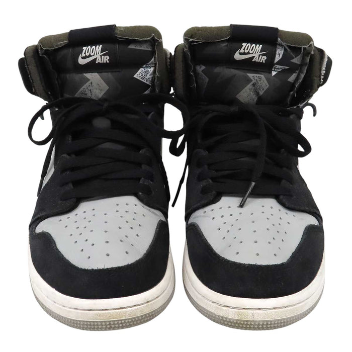 NIKE 
AIR JORDAN 1 ZOOM CMFT ロゴ スウェード レザー レースアップ 
エアジョーダン 1 ズーム エア コンフォート ハイカット スニーカー