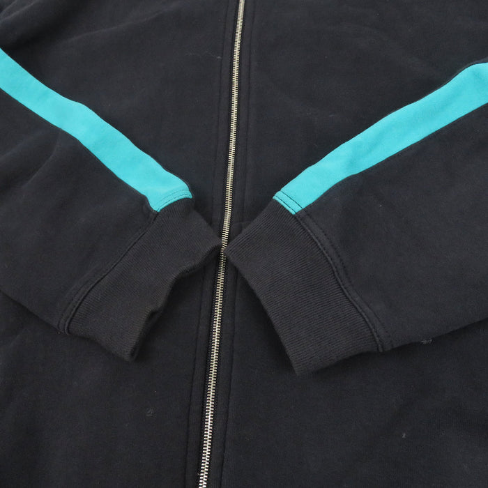 HERMES 
サイドライン スウェット 裏起毛 コットン 
ジップアップ フーディ