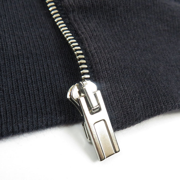 HERMES 
サイドライン スウェット 裏起毛 コットン 
ジップアップ フーディ