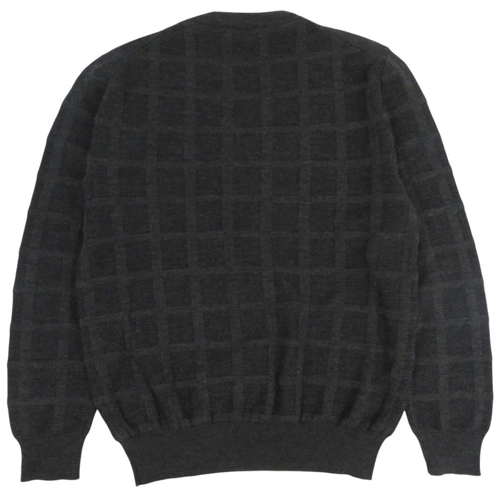 HERMES 
格子柄 
ウール ニット