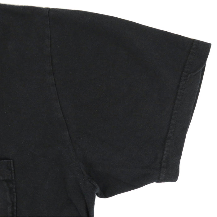 CUORI DI CROMO 
MAGLIA A MANICHE CORTE CON MOTIVO A FIORE E VOLUTE IN COTONE 
MAGLIA A MANICHE CORTE CON STAMPA A FIORE A CAMPANA