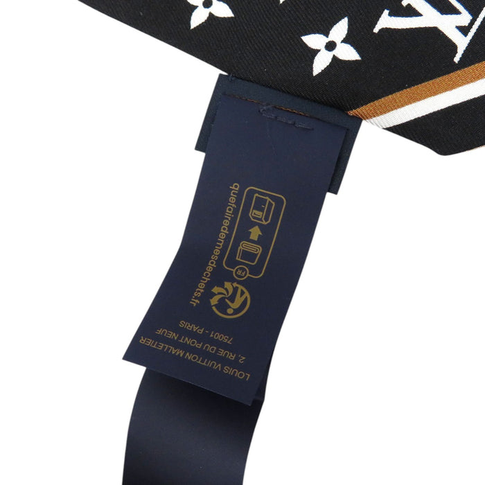 LOUIS VUITTON 
ロゴ チェーン シルク 
BB LV ボウ バンドー 
モノグラム