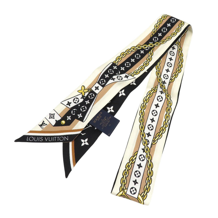 LOUIS VUITTON 
ロゴ チェーン シルク 
BB LV ボウ バンドー 
モノグラム