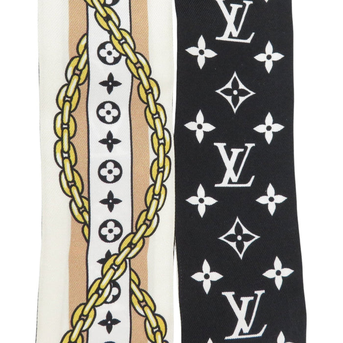 LOUIS VUITTON 
ロゴ チェーン シルク 
BB LV ボウ バンドー 
モノグラム