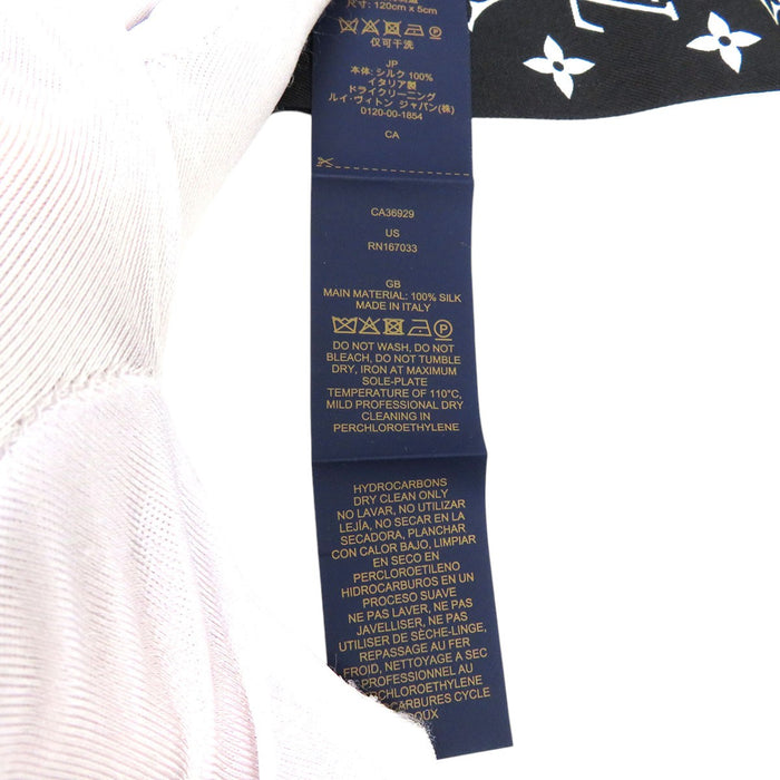 LOUIS VUITTON 
ロゴ チェーン シルク 
BB LV ボウ バンドー 
モノグラム