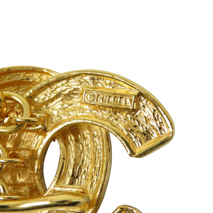 CHANEL 
CC COCO Logo Gold-colored Metal GP 6051 
Coco Mark Vintage Triple Chain Belt 
Matelassé