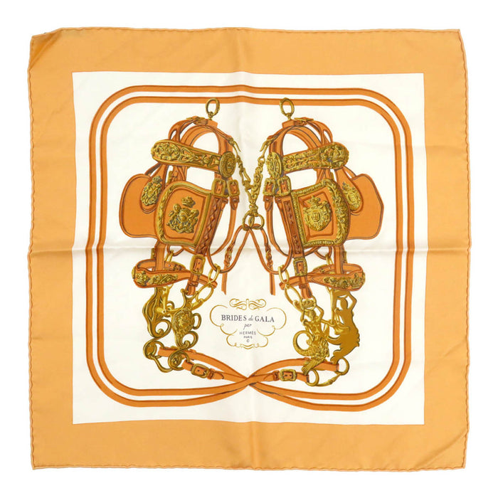 HERMES 
スカーフ プチカレ シルク 
カレ 45 Brides de Gala ブリッド ドゥ ガラ