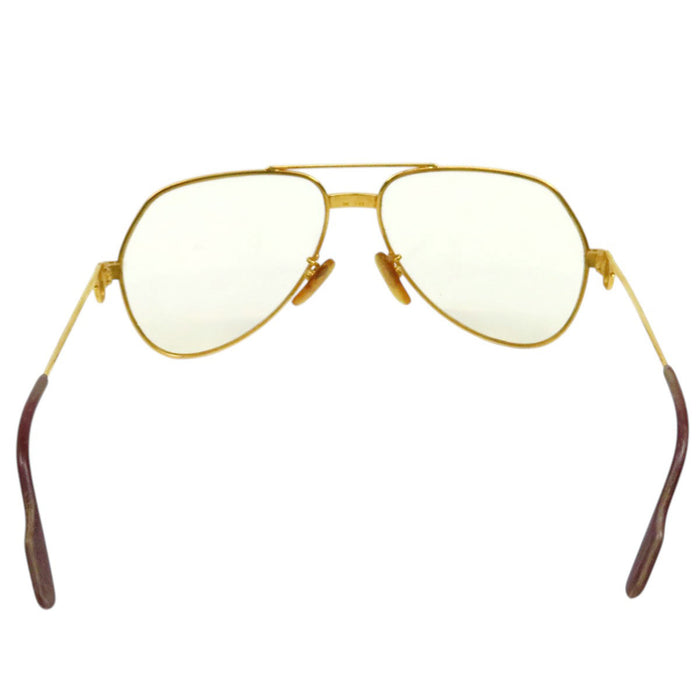 CARTIER 
ツーブリッジ ティアドロップ カラーレンズ アイウェア ゴールドカラー金具 
サントス ドゥ カルティエ サングラス