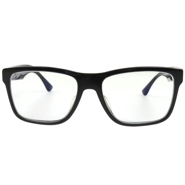 PRADA 
アジアンフィット 度入り 
ロゴ スクエア フレーム アイウェア