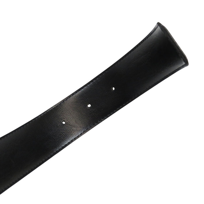 CELINE  
Leather Gold-colored Fittings Embossed  
Vintage Carriage Fittings Belt