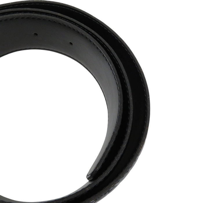 CELINE  
Leather Gold-colored Fittings Embossed  
Vintage Carriage Fittings Belt