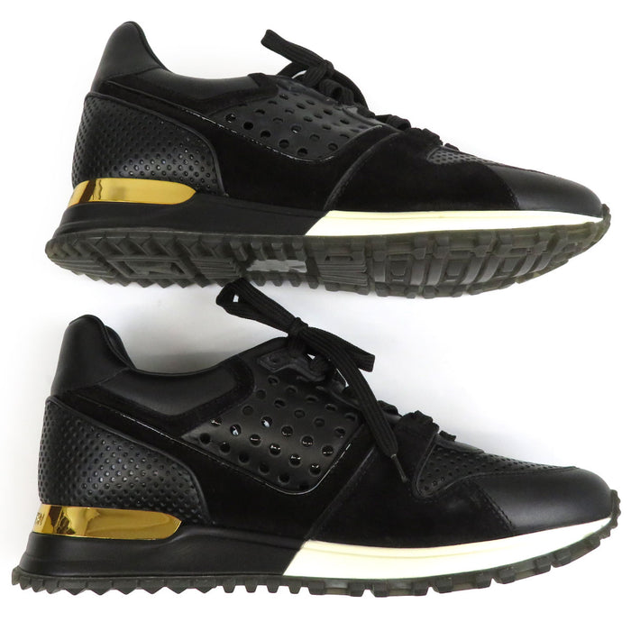 LOUIS VUITTON 
LV cuir daim 
chaussures de sport basses ligne Runaway