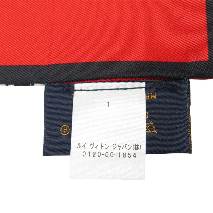 路易威登  
LV 標誌 絲綢  
細長方巾 行李箱 圍巾  
經典花紋