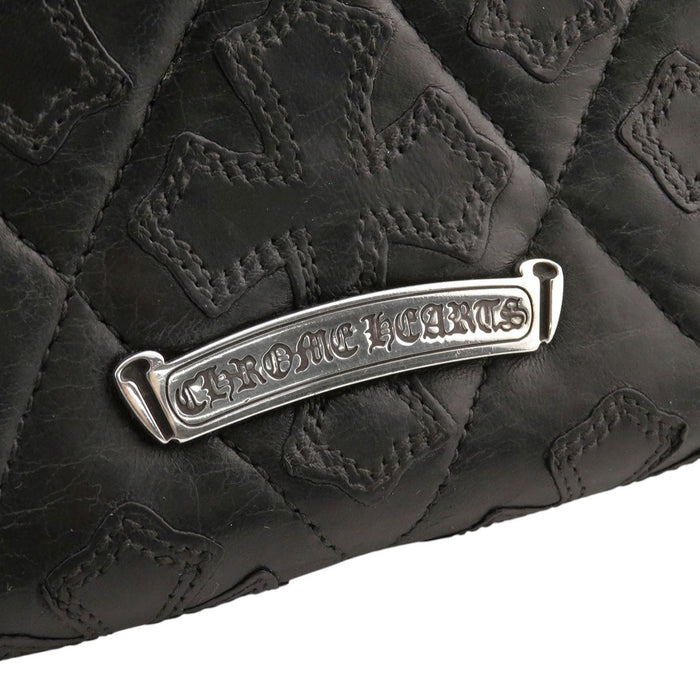 CHROME HEARTS 
CH REC F ZIP QUILTED クロスパッチ ダガージップ 
セメタリークロス キルティング レザー ウォレット