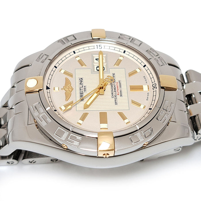 BREITLING 
Pilota del vento Quadrante grande data 
Con scatola e garanzia