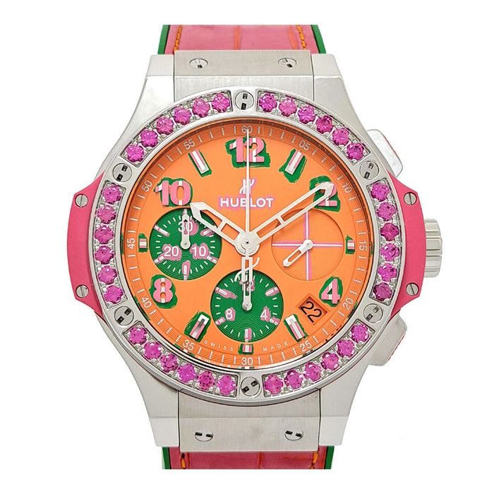 HUBLOT  
Big Bang 波普藝術 粉紅藍寶石  
附保卡