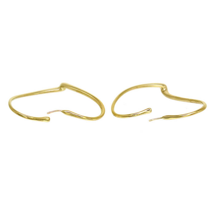 TIFFANY&Co. 
Open Heart Hoop Earrings M