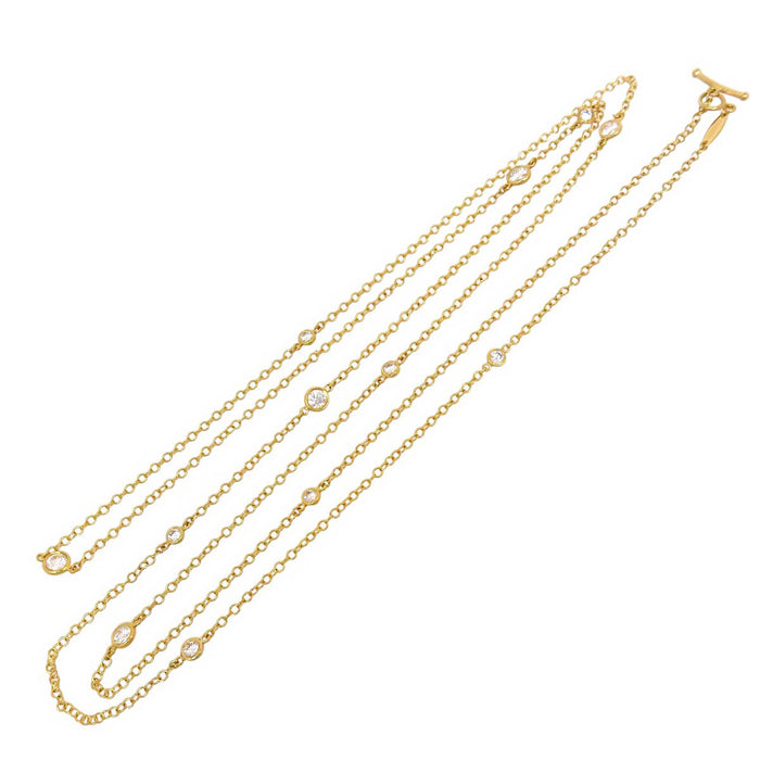 TIFFANY&Co. 
V-shaped Yard Sprinkle Necklace