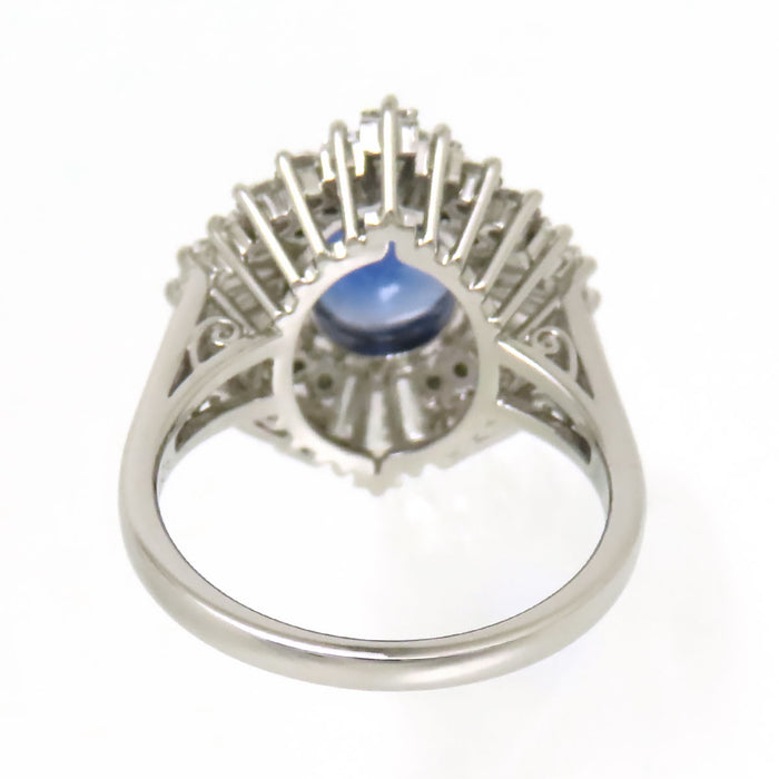 MIKIMOTO  
Untreated Burmese Sapphire Diamond Ring