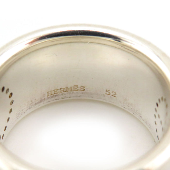 HERMES 
H アッシュ ロゴ シルバー 
エクリプス リュバン リング