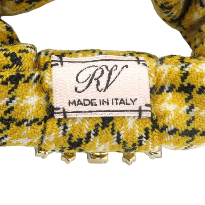 ROGER VIVIER 
Motif à carreaux 
Chouchou à boucle
