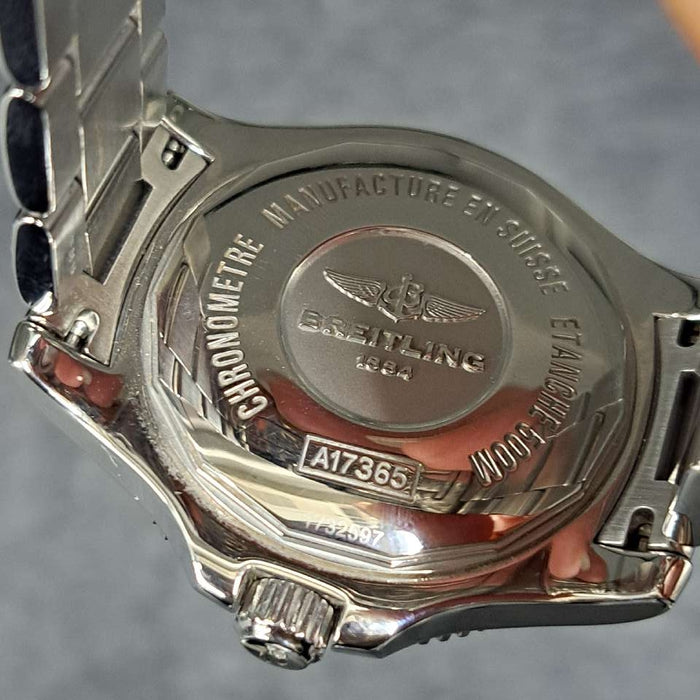 【WHOLESALES】
BREITLING 
A17365 
箱　ギャランティ(液晶滲みあり)　クロノメーター証