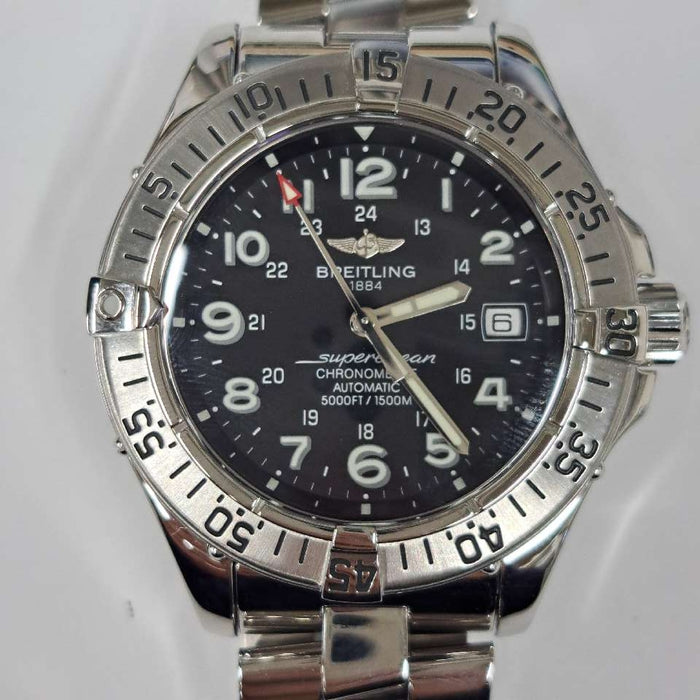 【WHOLESALES】
BREITLING 
A17360 
箱(内箱劣化)　ギャランティ　クロノメーター証