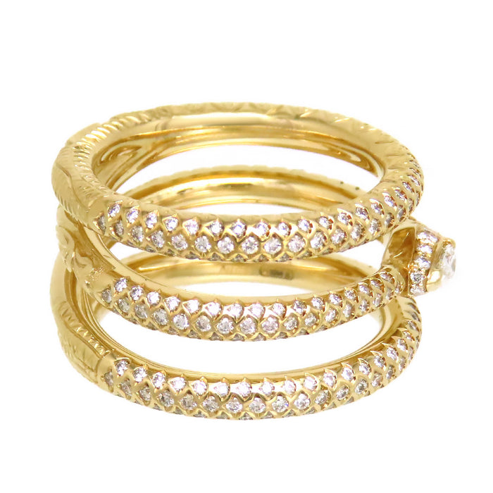 GUCCI 
ウロボロス リング 3ロウ