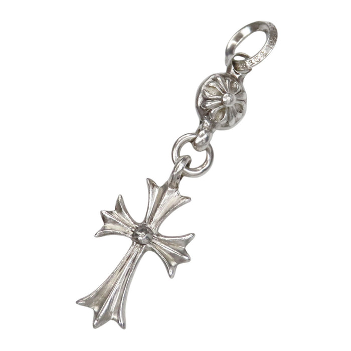 CHROME HEARTS 
1B TNY CH CRS Silver 
1 Ball Tiny CH Cross Pendant Top