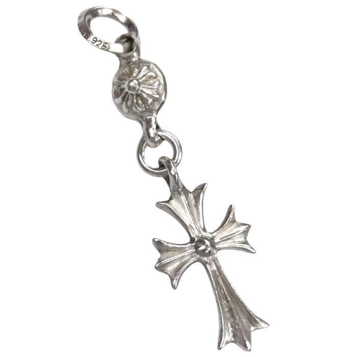 CHROME HEARTS 
1B TNY CH CRS Silver 
1 Ball Tiny CH Cross Pendant Top