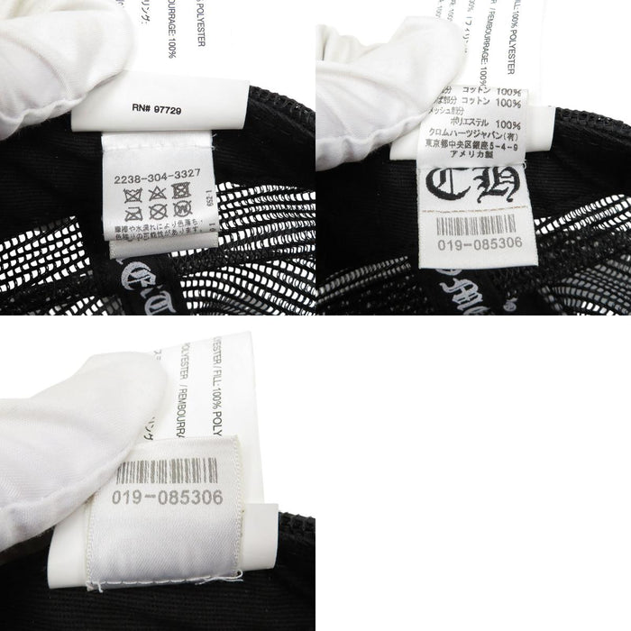 CHROME HEARTS  
卡車帽 クロスボール CHプラス 棉質  
刺繡標誌 卡車帽