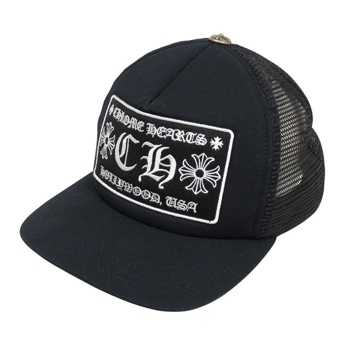 CHROME HEARTS  
卡車帽 クロスボール CHプラス 棉質  
刺繡標誌 卡車帽