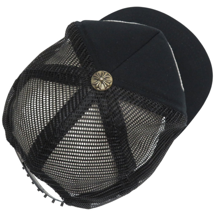 CHROME HEARTS  
Trucker Cap Cross Ball CH Plus Cotton  
Logo Embroidery Trucker Cap