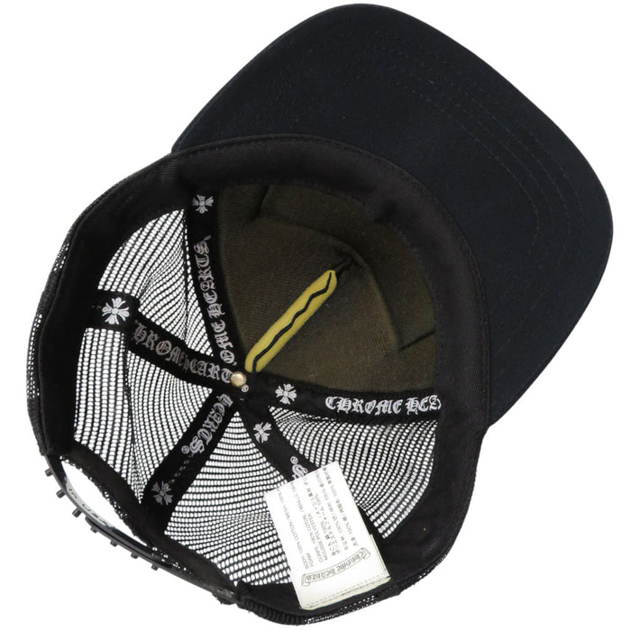 CHROME HEARTS  
Trucker Cap Cross Ball CH Plus Cotton  
Logo Embroidery Trucker Cap