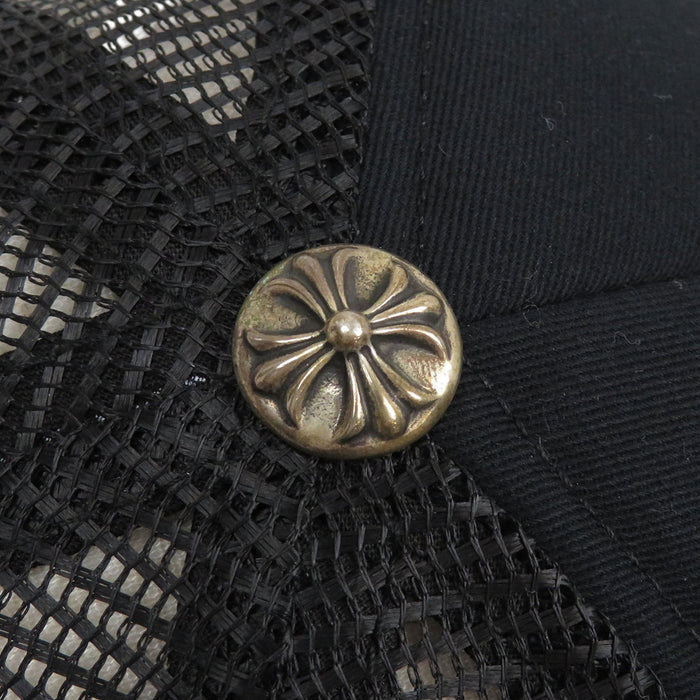 CHROME HEARTS  
Trucker Cap Cross Ball CH Plus Cotton  
Logo Embroidery Trucker Cap