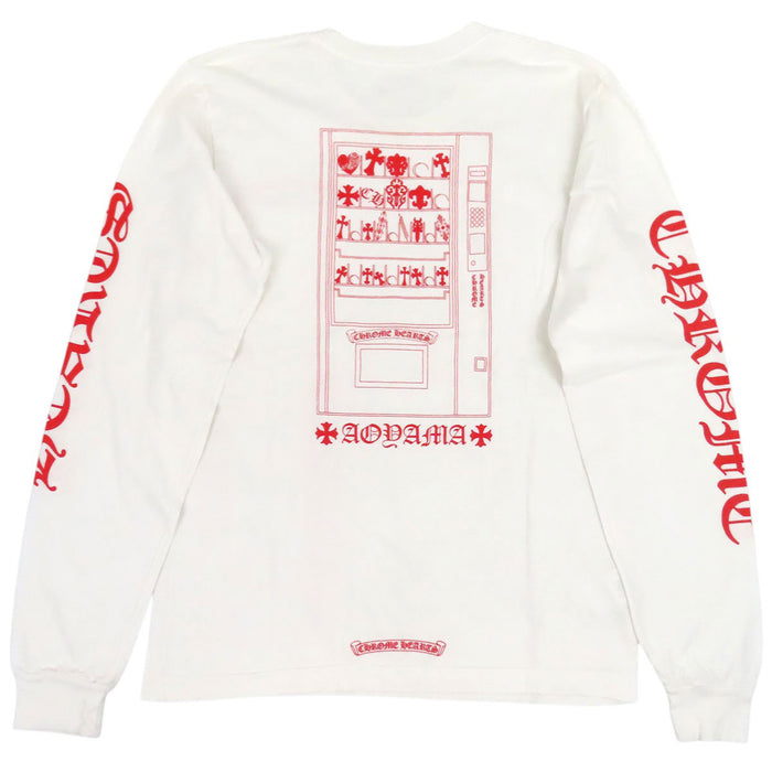 CHROME HEARTS  
AOYAMA CH 卷軸標籤 棉質  
青山店限定 臂章標誌印花長袖T恤