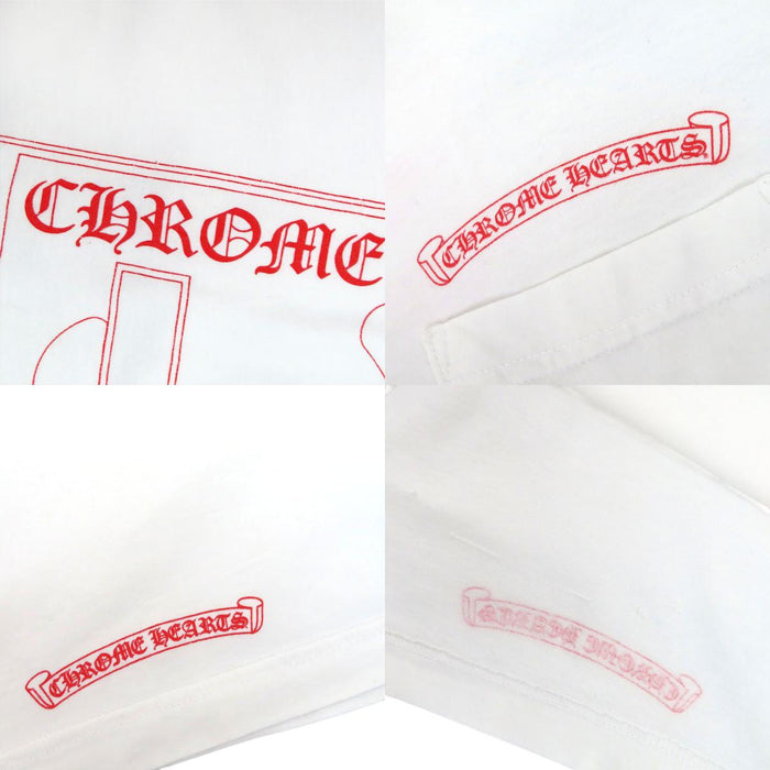 CHROME HEARTS  
AOYAMA CH 卷軸標籤 棉質  
青山店限定 臂章標誌印花長袖T恤