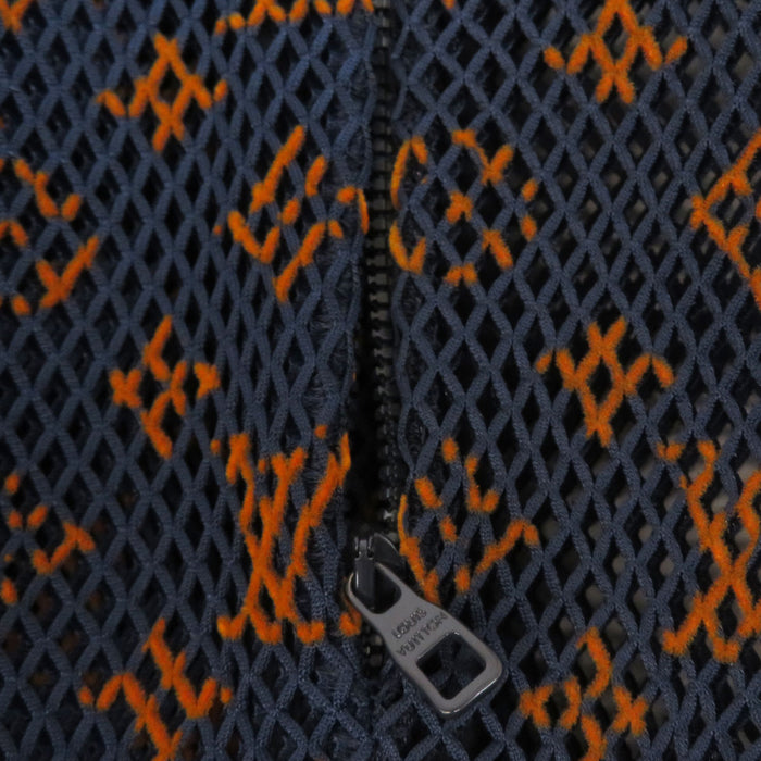 LOUIS VUITTON 
LV フーディ 総柄 
グラディエント モノグラム メッシュ ジップ ジャケット