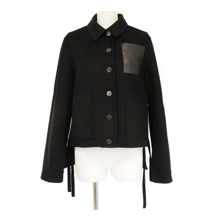 LOEWE 
ロゴ ウール カシミヤ 
アナグラム レザーパッチ ワークウェア ジャケット LOEWE -Authentic Pre-owned ジャケット by TS Trading Co., Ltd.