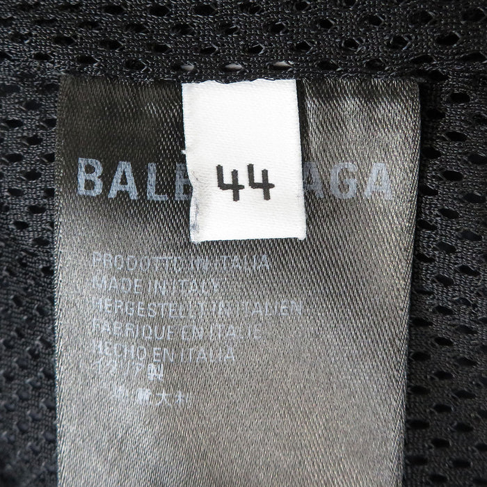 BALENCIAGA  
Half-zip  
Emblem Nylon Anorak Hoodie