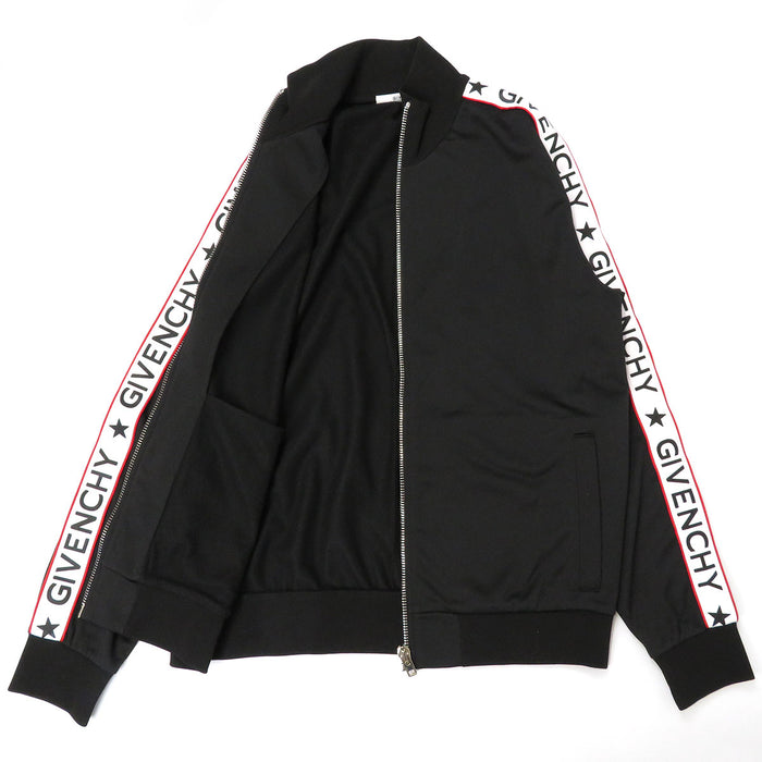 GIVENCHY 
Veste à fermeture éclair avec lignes latérales, col montant, doublure en polaire, polyester 
Veste de sport avec bande à logo