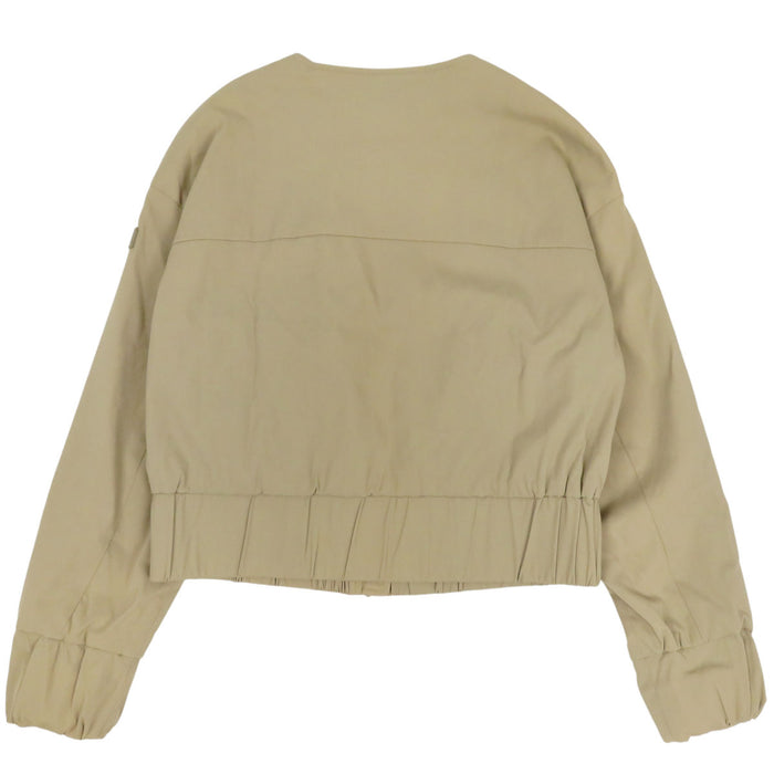 TATRAS  
Patch Double Zip Nylon  
Collarless Zip-Up Blouson