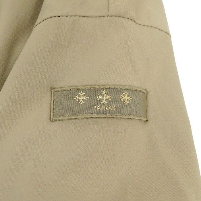 TATRAS  
Patch Double Zip Nylon  
Collarless Zip-Up Blouson