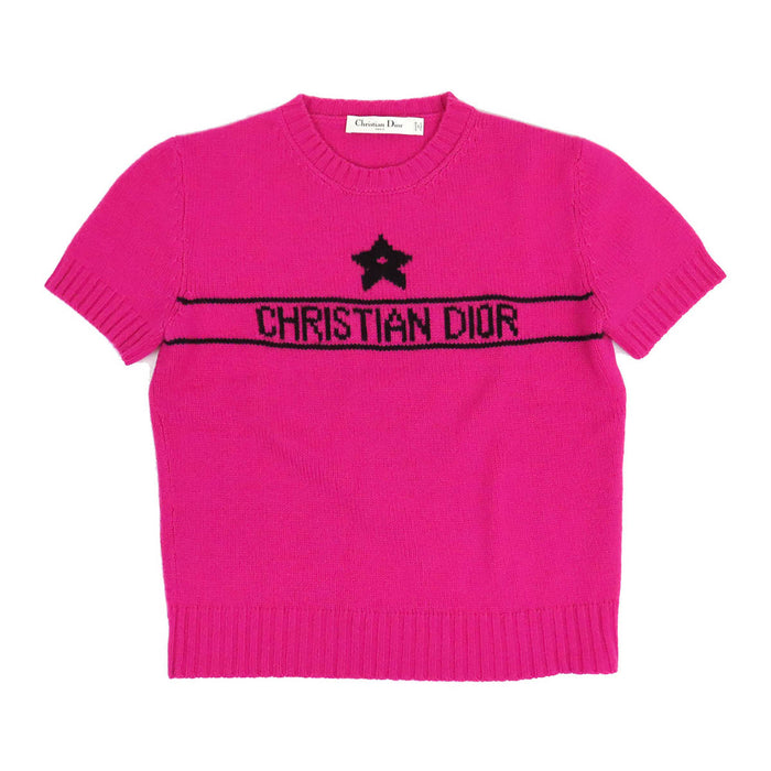 Dior 
半袖 
シグネチャー ロゴ カシミヤ ショートスリーブ ニット